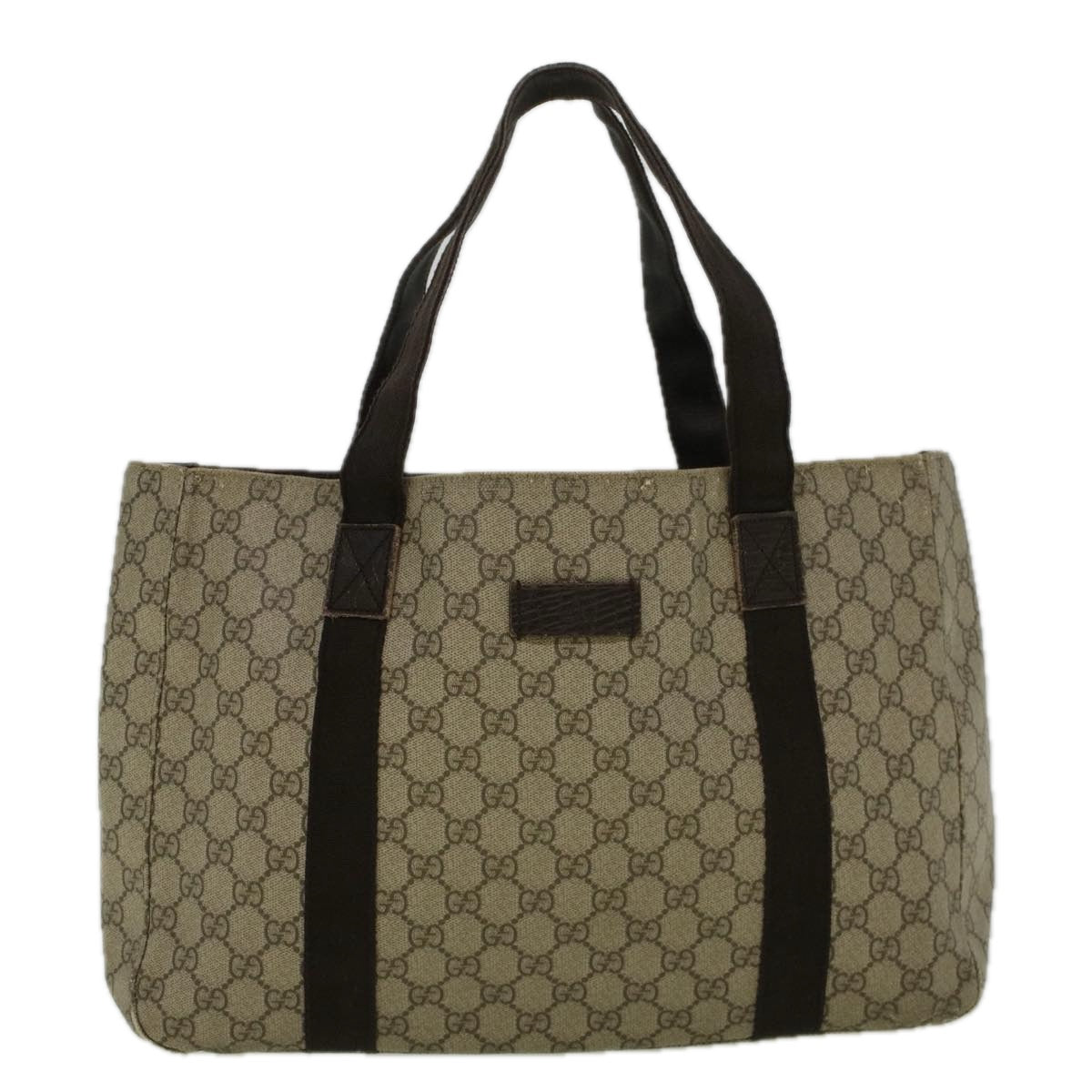 GUCCI GG Canvas Tote Bag Coated Canvas Beige 141624 58802