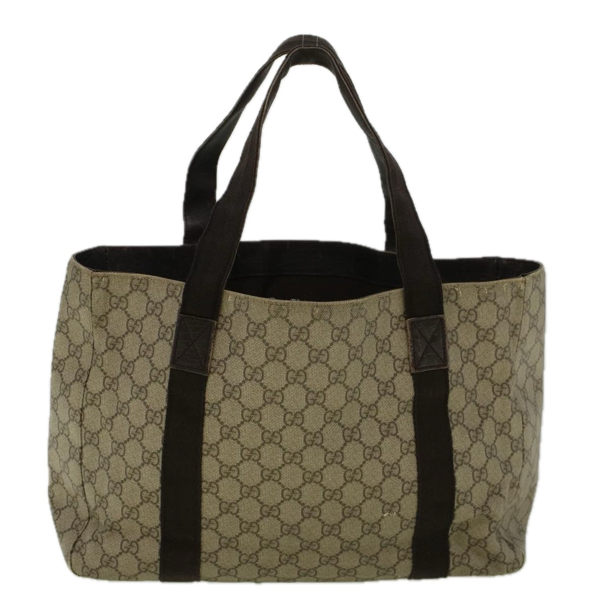 GUCCI GG Canvas Tote Bag Coated Canvas Beige 141624 58802
