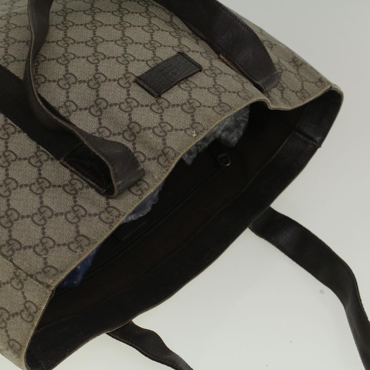 GUCCI GG Canvas Tote Bag Coated Canvas Beige 141624 58802