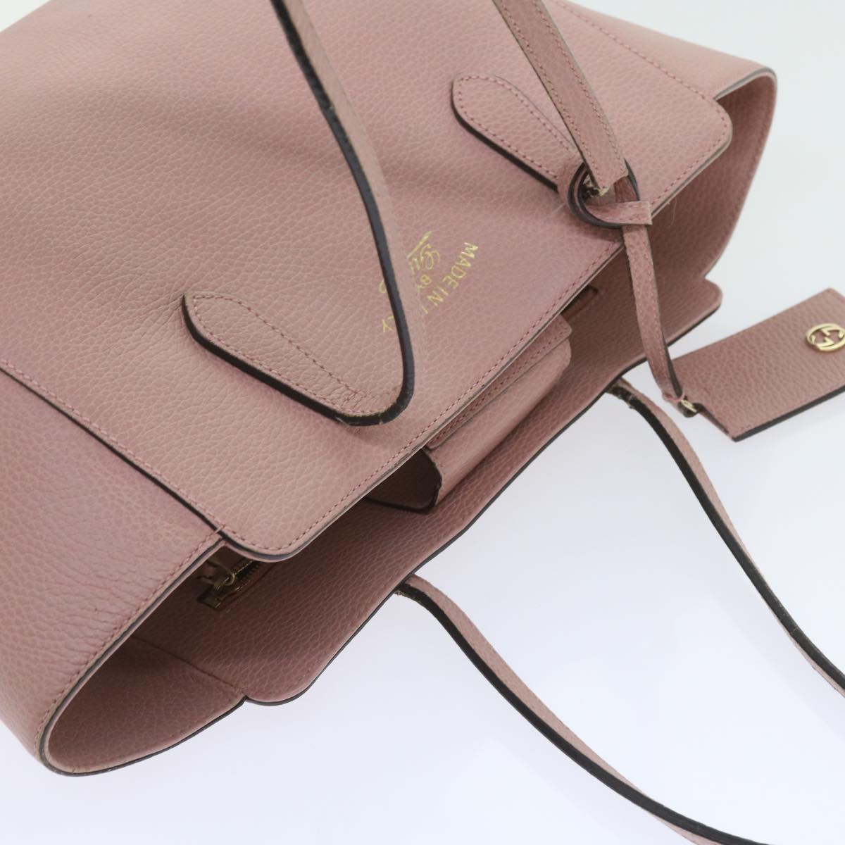 GUCCI Tote Bag Leather Pink 354408 59060