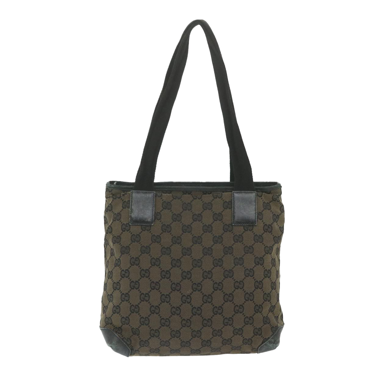 GUCCI GG Canvas Tote Bag Black Brown 019 0402 3754 59460