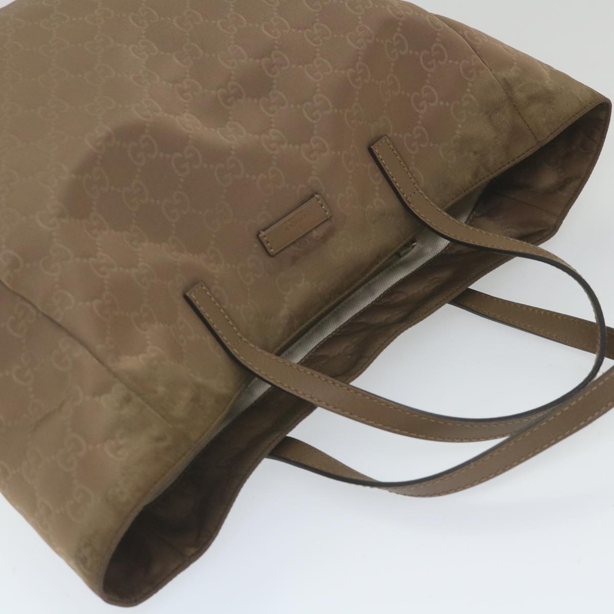 GUCCI GG Canvas Tote Bag Brown 282439 59465