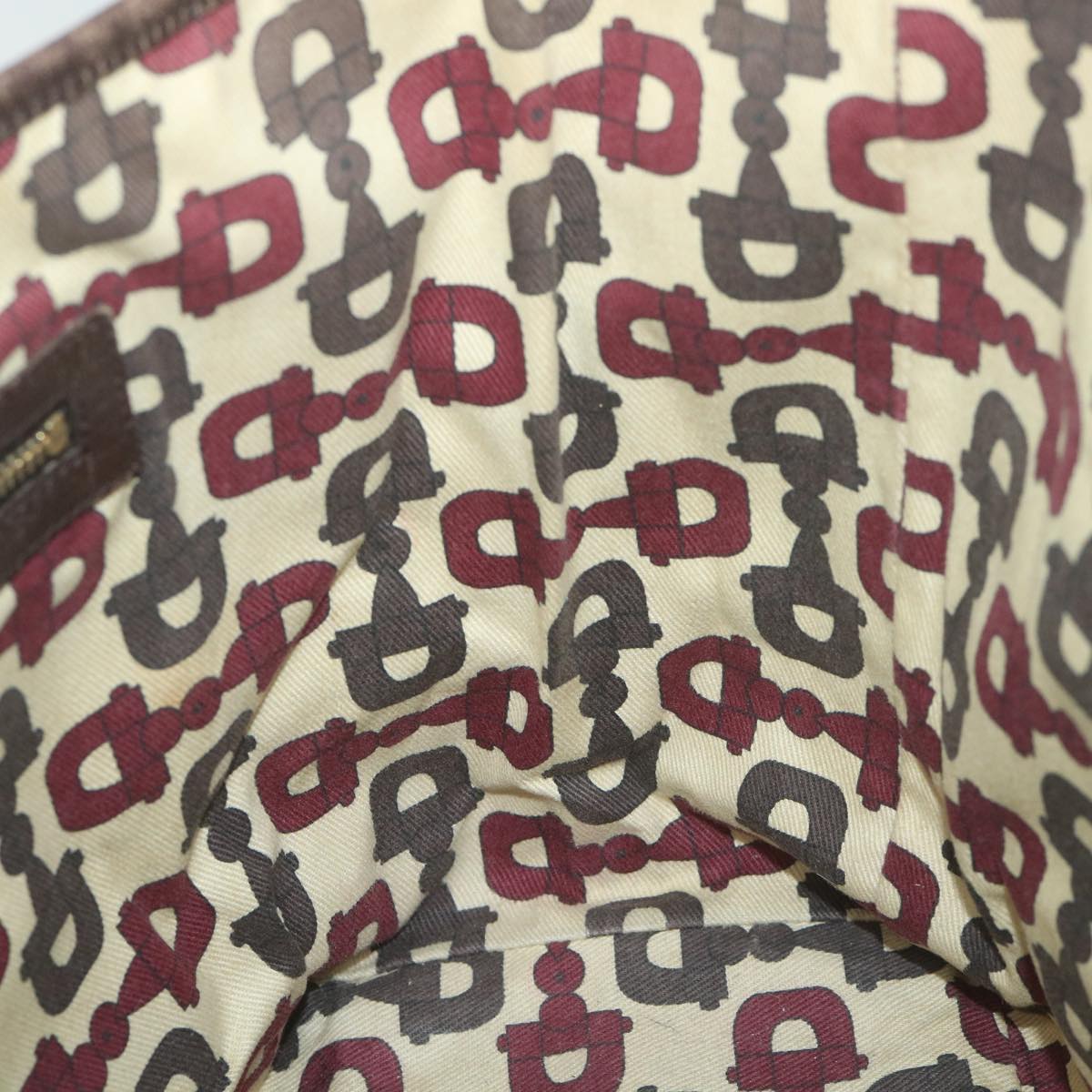 GUCCI GG Canvas Web Sherry Line Tote Bag Beige Red Green 137396 59566