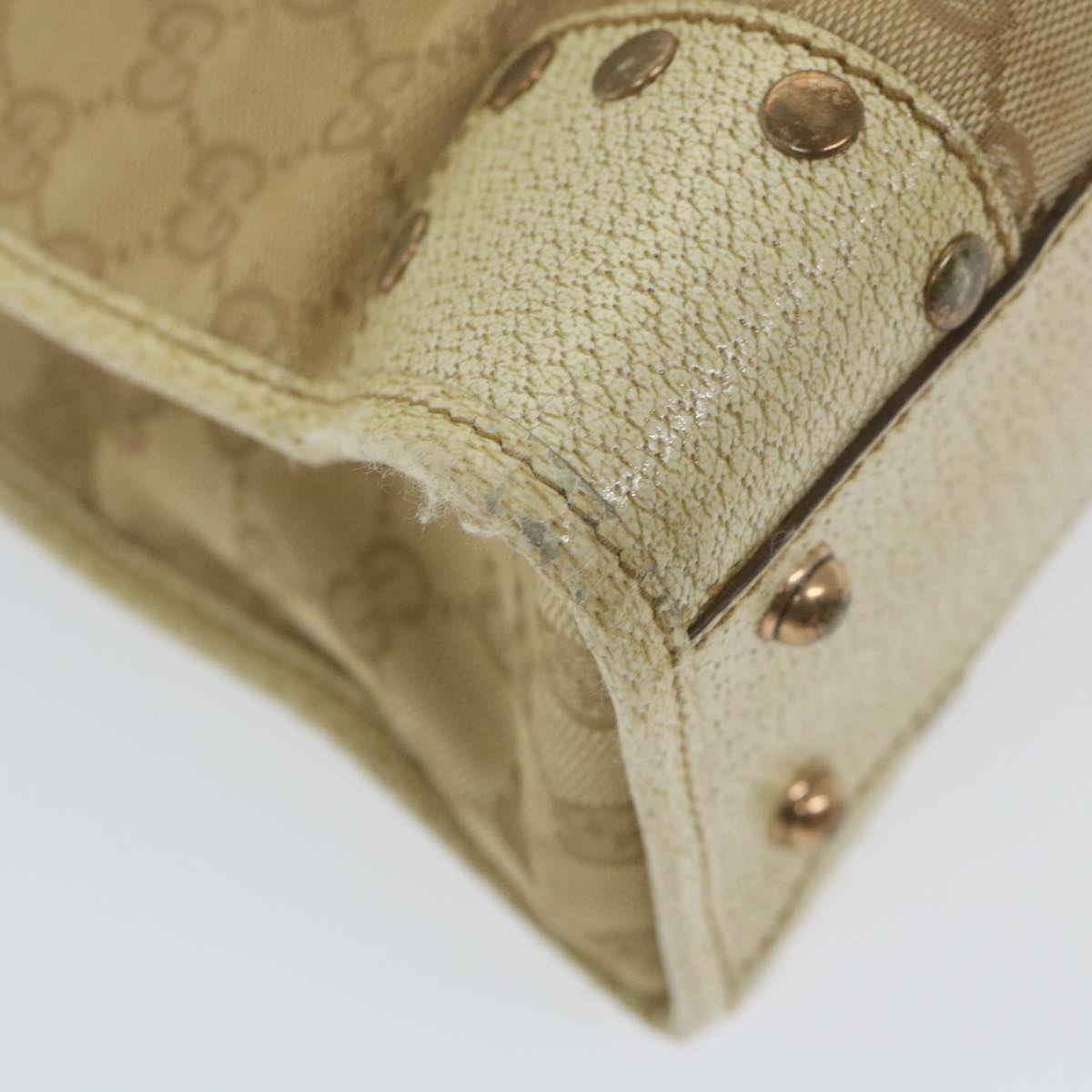 GUCCI GG Canvas Tote Bag Beige 124260 59692