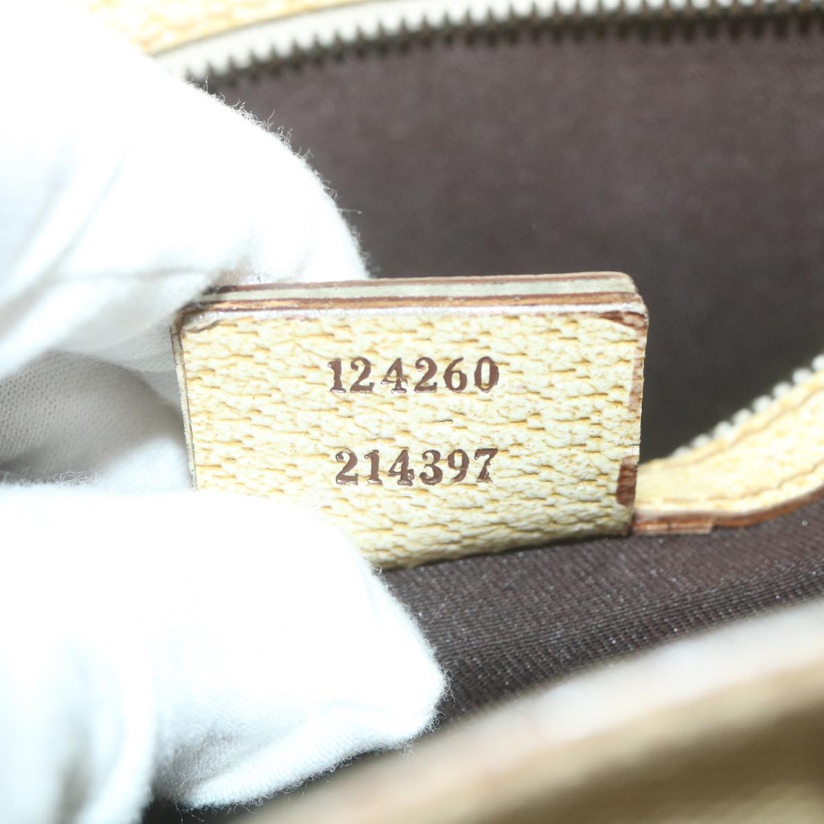 GUCCI GG Canvas Tote Bag Beige 124260 59692