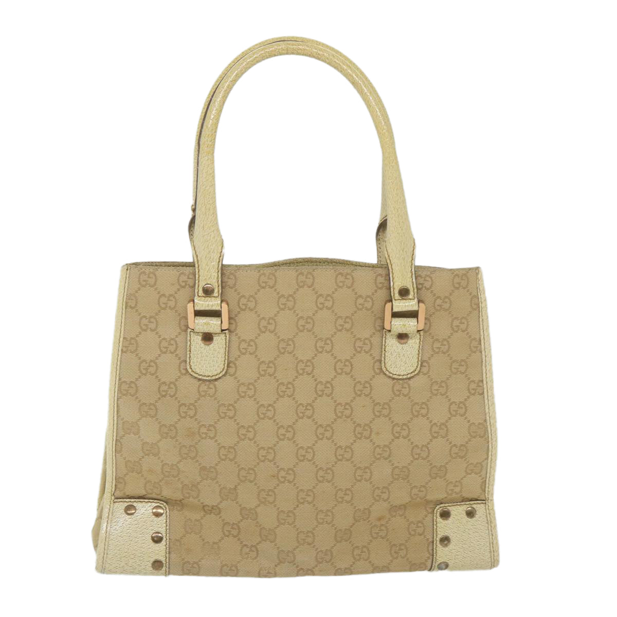 GUCCI GG Canvas Tote Bag Beige 124260 59692