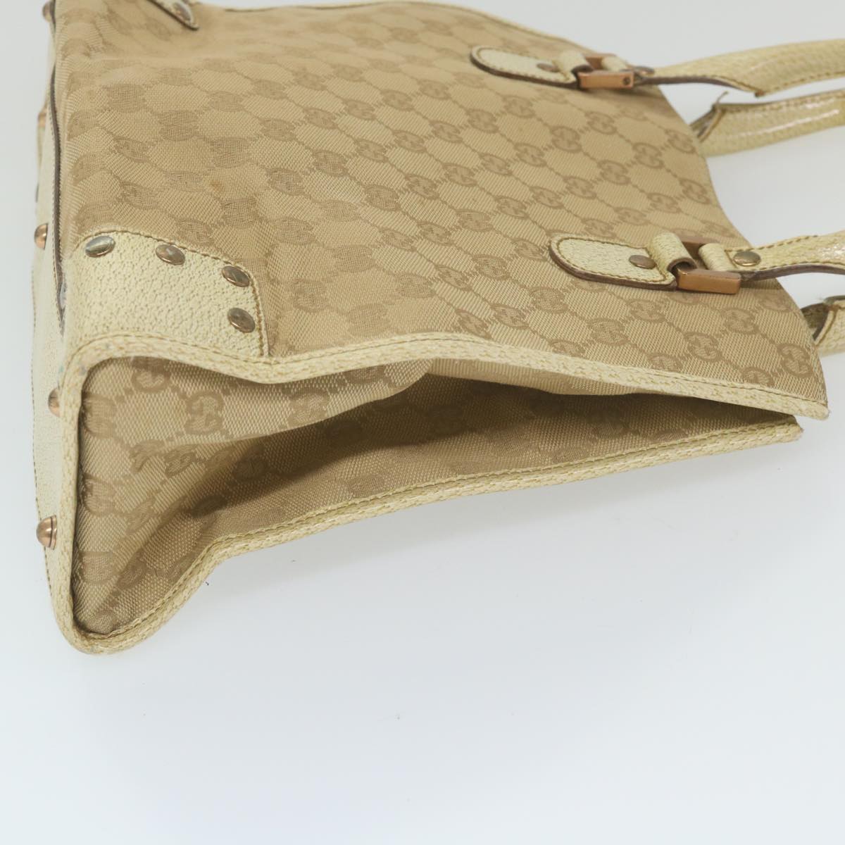 GUCCI GG Canvas Tote Bag Beige 124260 59692
