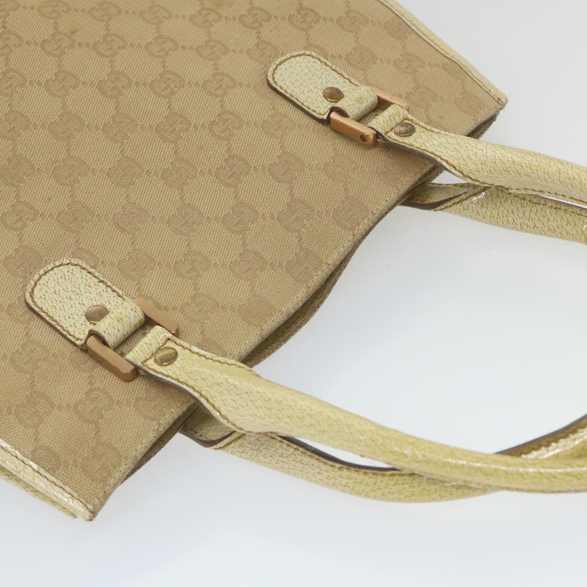 GUCCI GG Canvas Tote Bag Beige 124260 59692