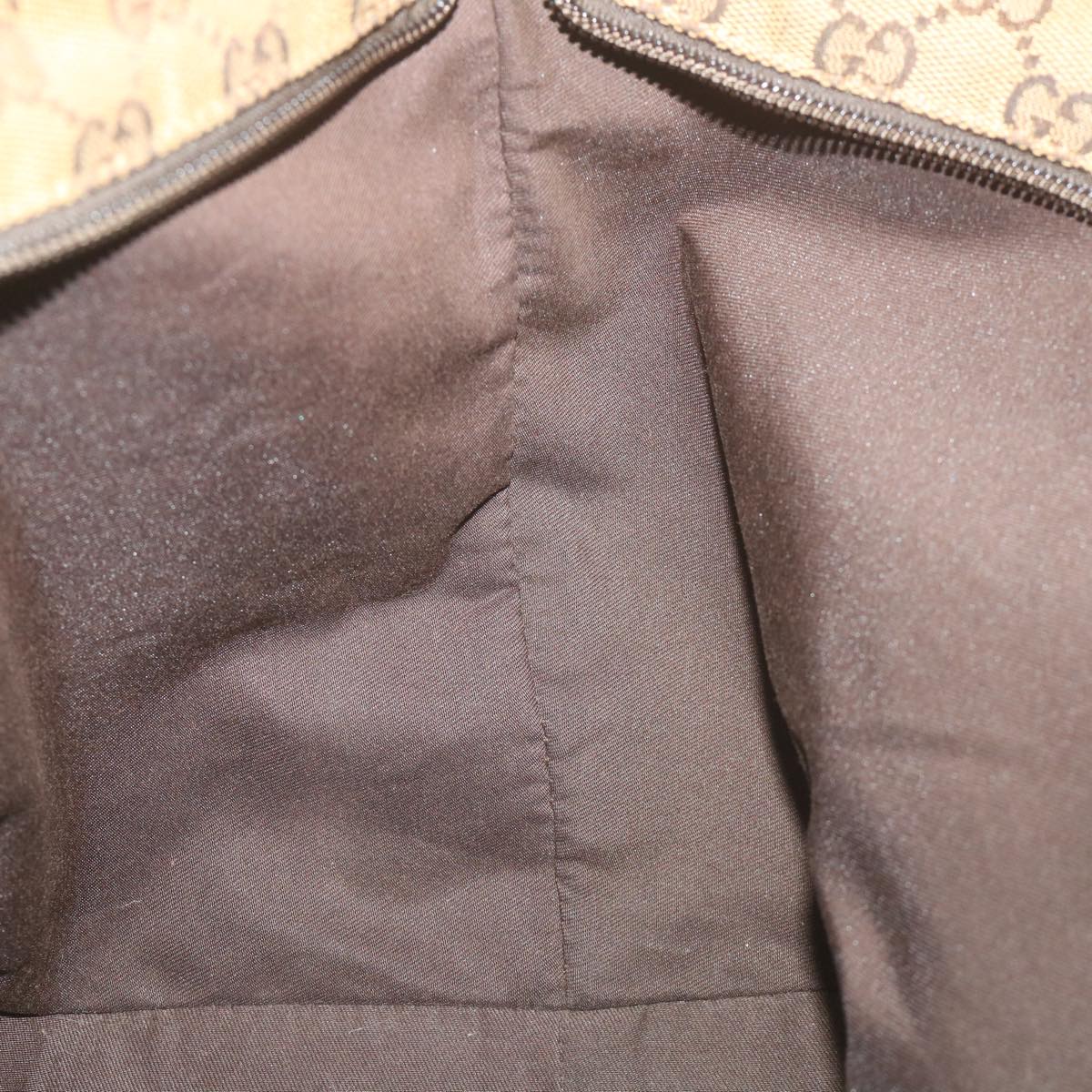 GUCCI GG Canvas Web Sherry Line Tote Bag Beige Red Green 131230 59707
