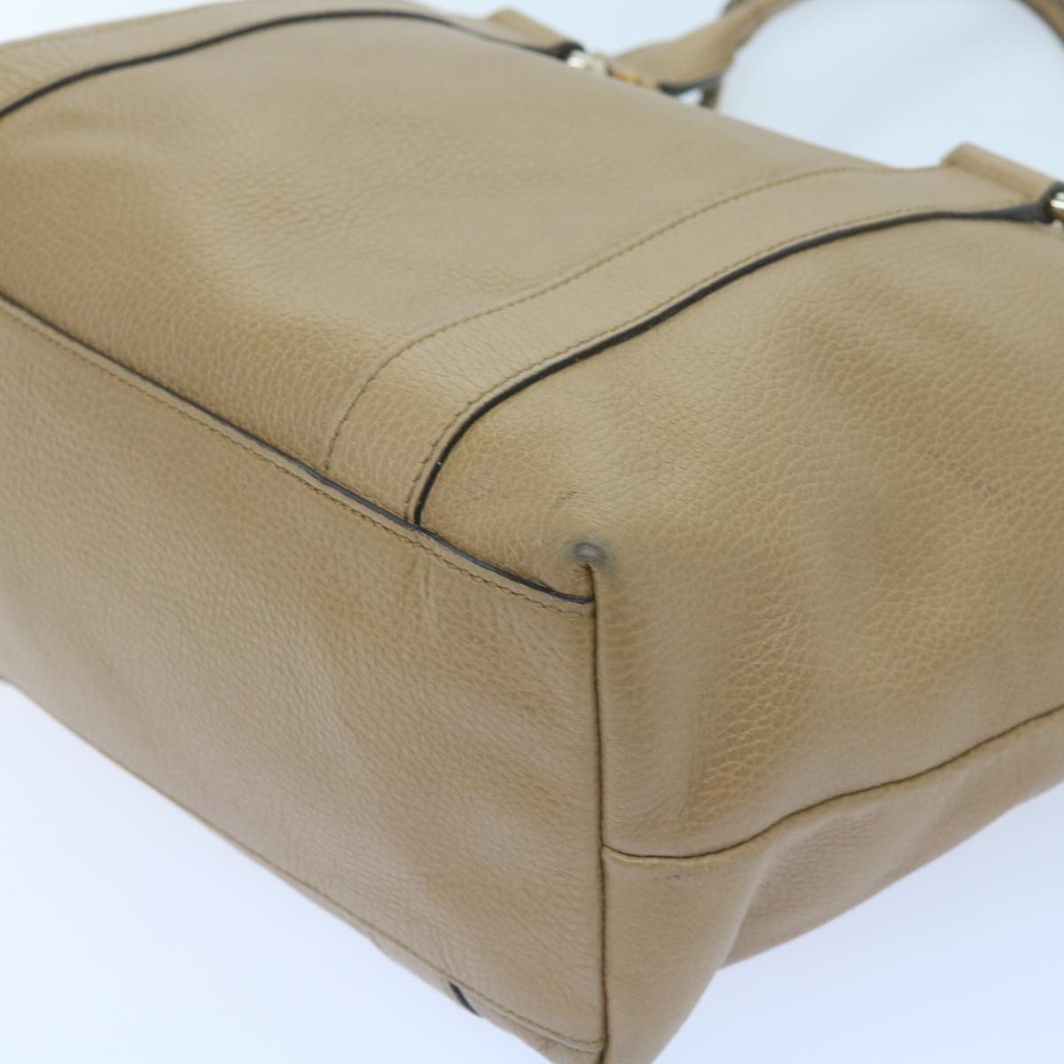 GUCCI Tote Bag Outlet Leather Beige 339548 59711