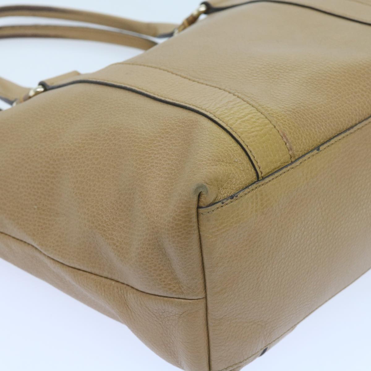 GUCCI Tote Bag Outlet Leather Beige 339548 59711