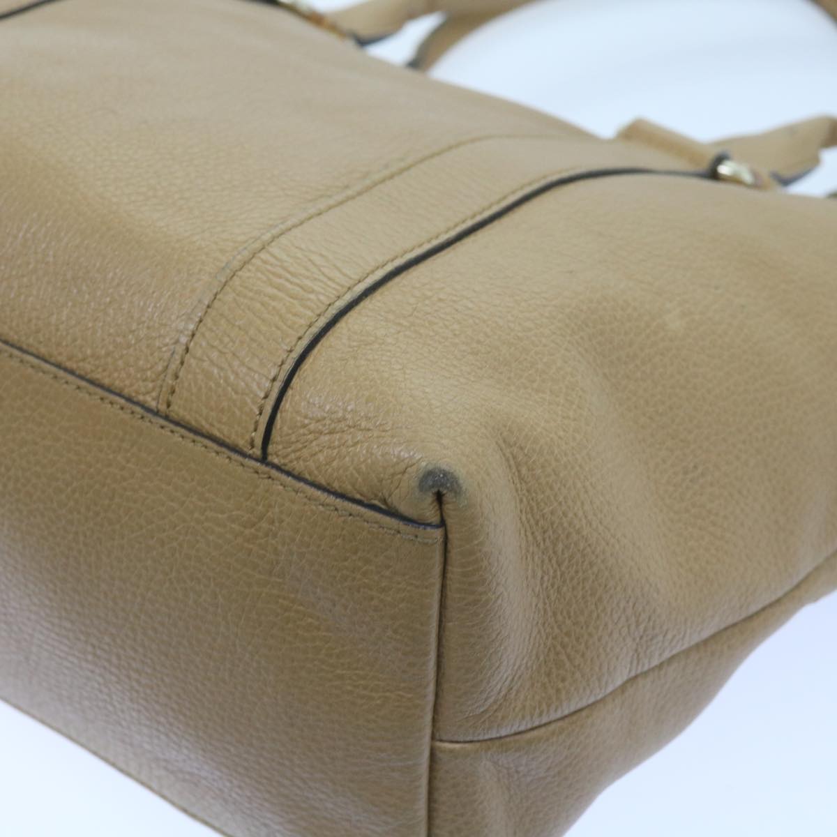 GUCCI Tote Bag Outlet Leather Beige 339548 59711