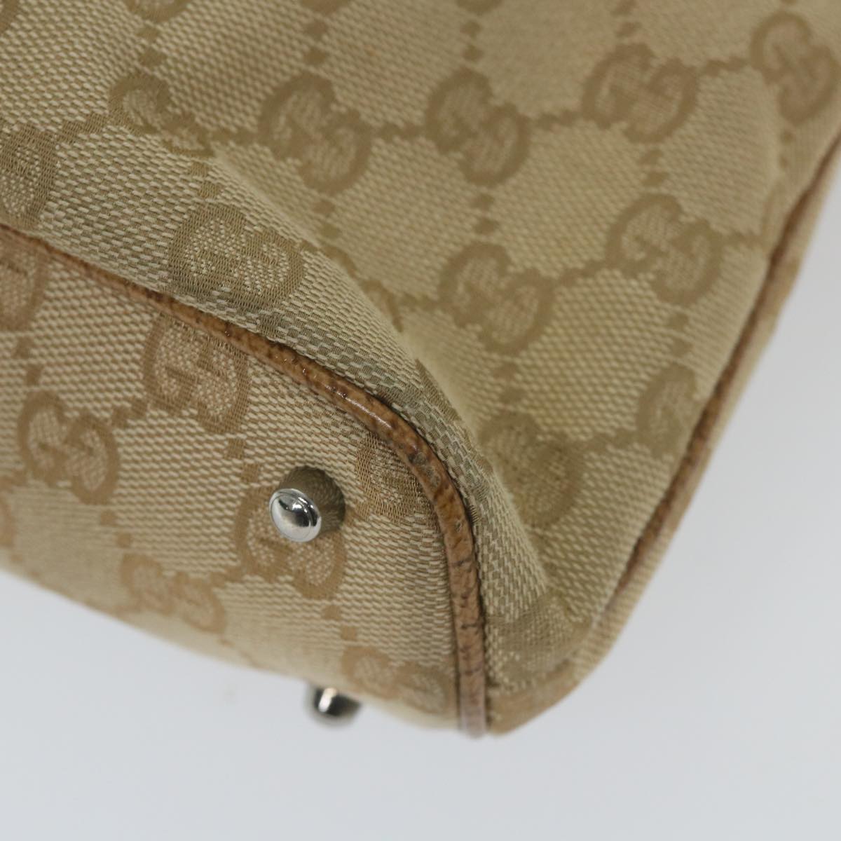 GUCCI GG Canvas Tote Bag Beige 113016 59864