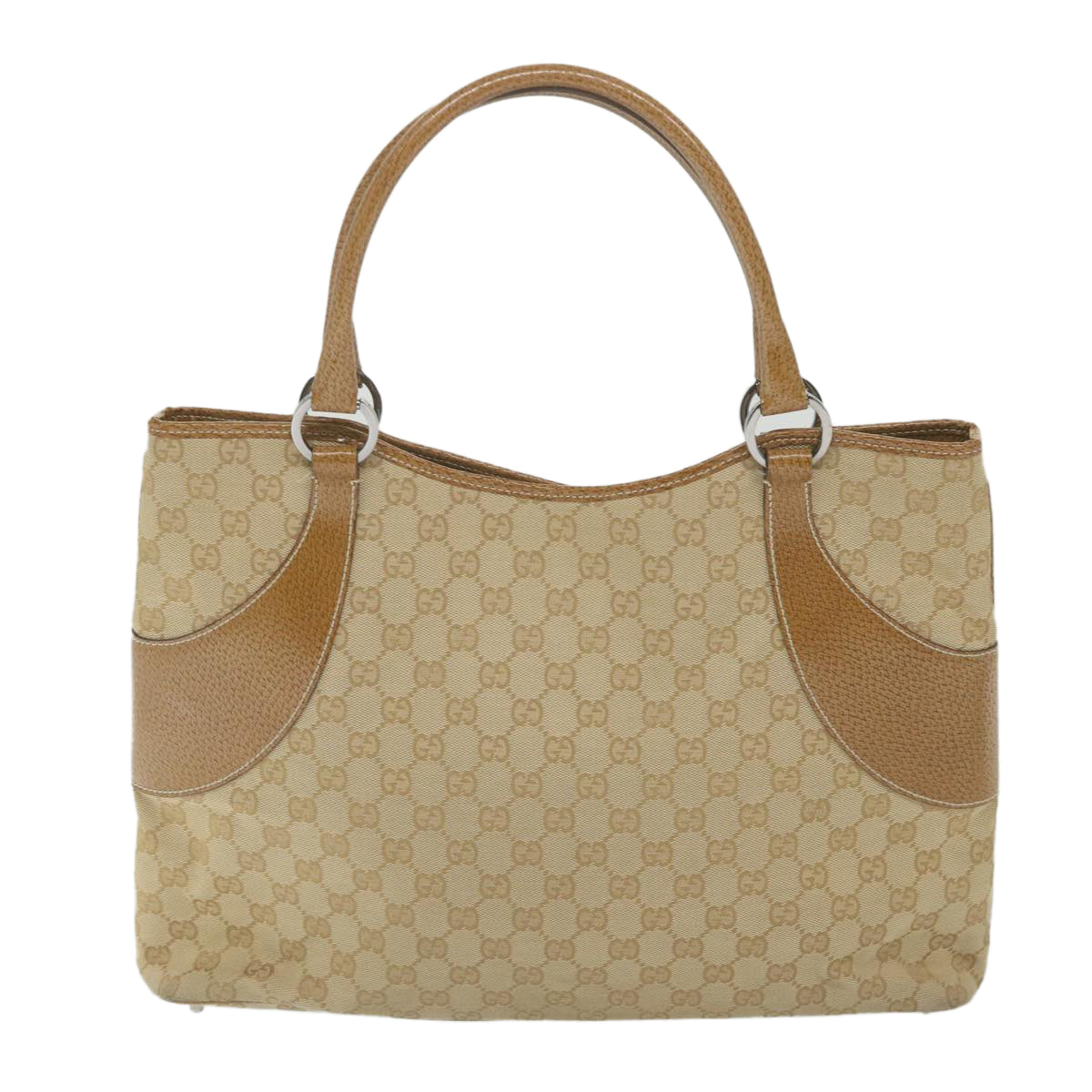 GUCCI GG Canvas Tote Bag Beige 113016 59864