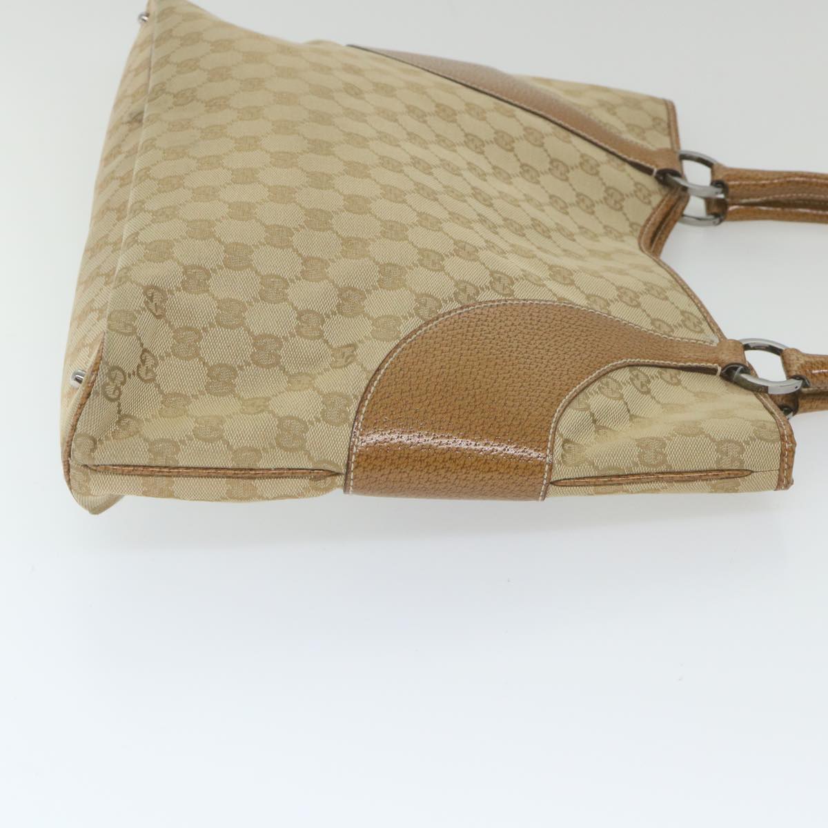 GUCCI GG Canvas Tote Bag Beige 113016 59864