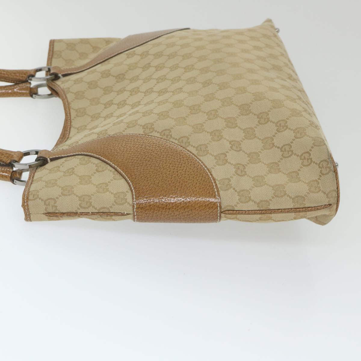 GUCCI GG Canvas Tote Bag Beige 113016 59864