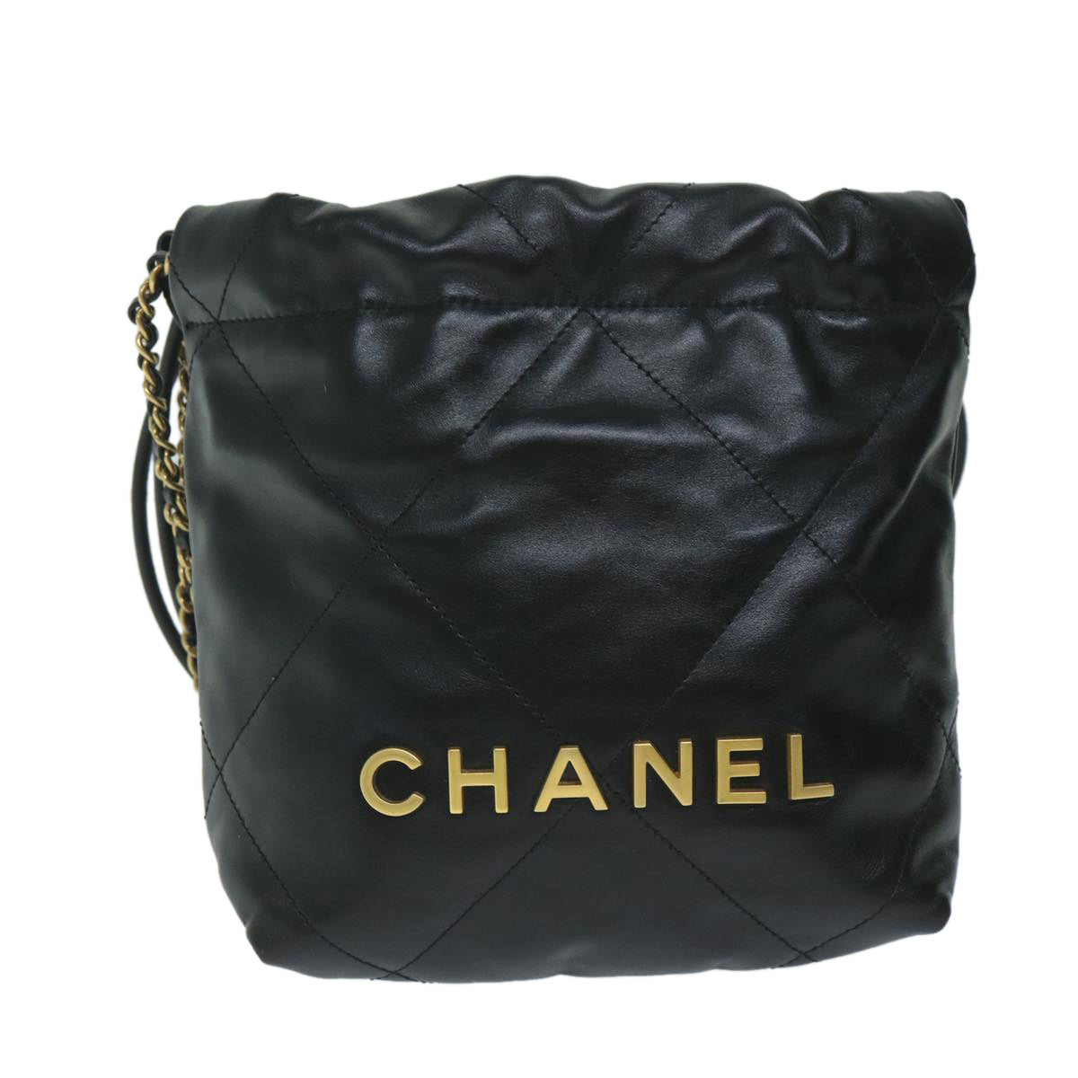 CHANEL CHANEL 22 Chain Hand Bag Leather Black AS3980 CC 59889S