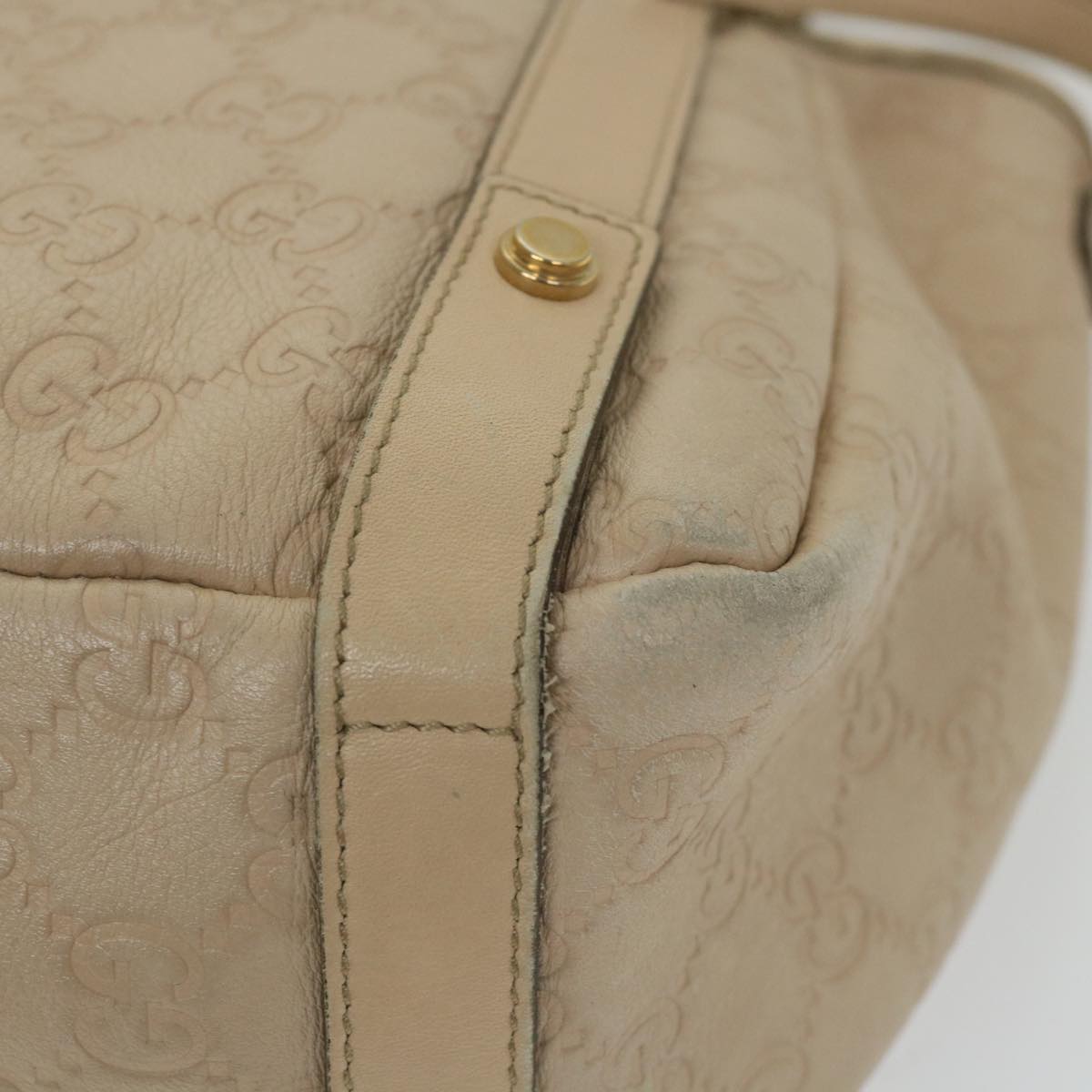 GUCCI GG Canvas Guccissima Tote Bag Beige 130736 59963