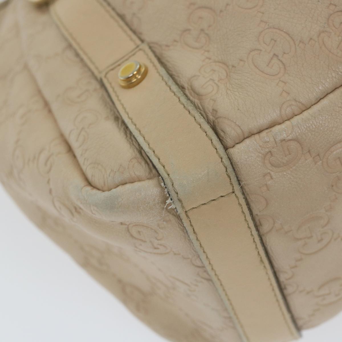 GUCCI GG Canvas Guccissima Tote Bag Beige 130736 59963