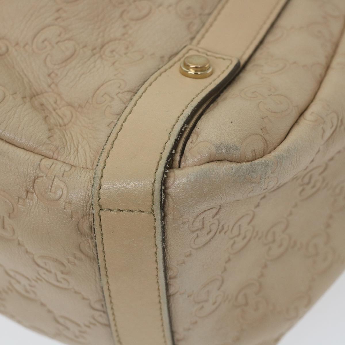 GUCCI GG Canvas Guccissima Tote Bag Beige 130736 59963