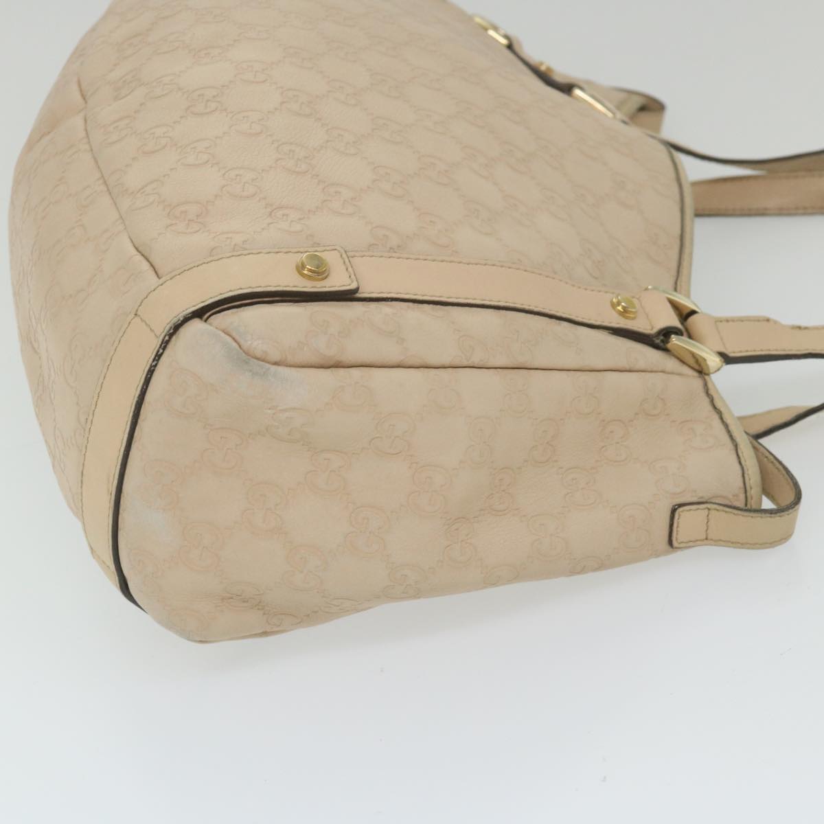 GUCCI GG Canvas Guccissima Tote Bag Beige 130736 59963
