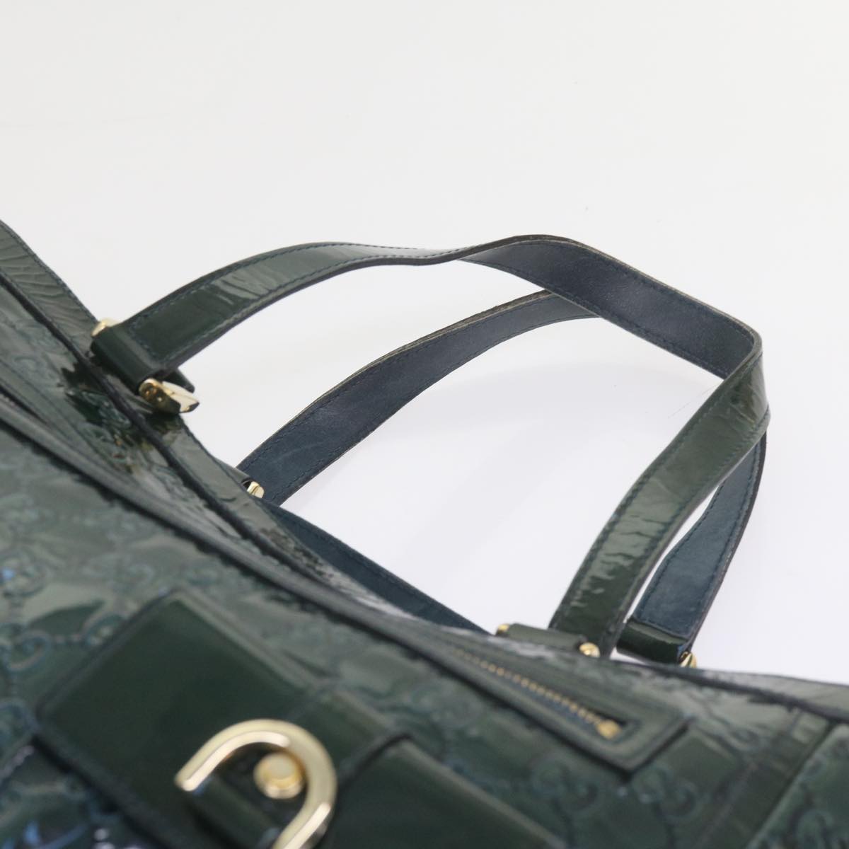 GUCCI GG Canvas Tote Bag Green 146247 59965