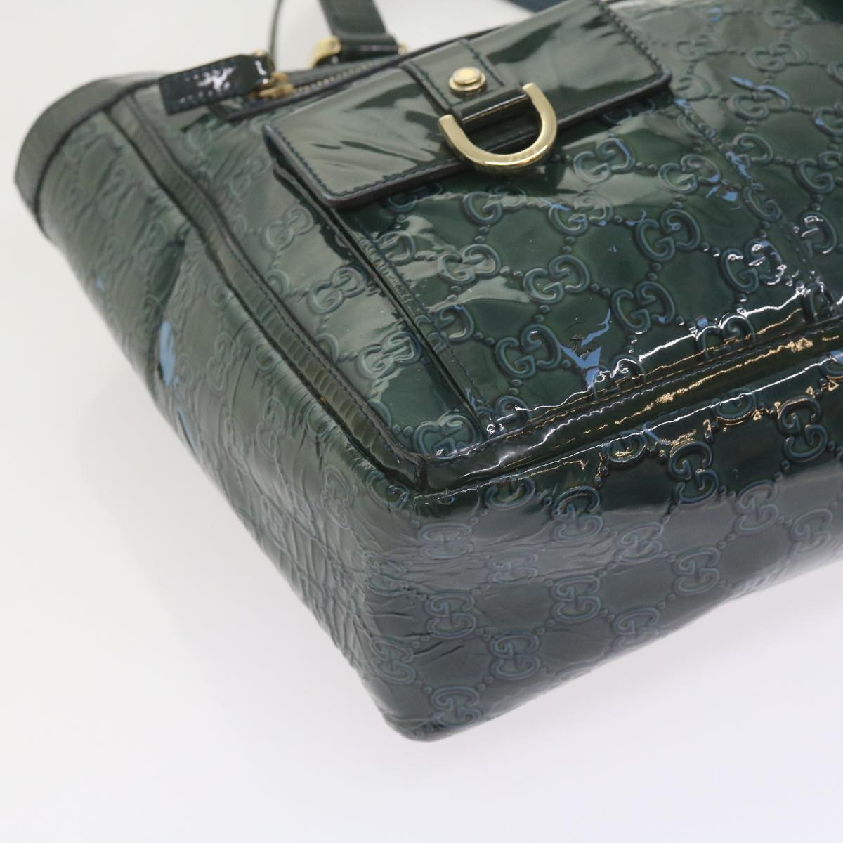 GUCCI GG Canvas Tote Bag Green 146247 59965