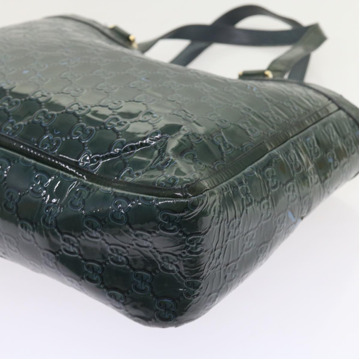GUCCI GG Canvas Tote Bag Green 146247 59965