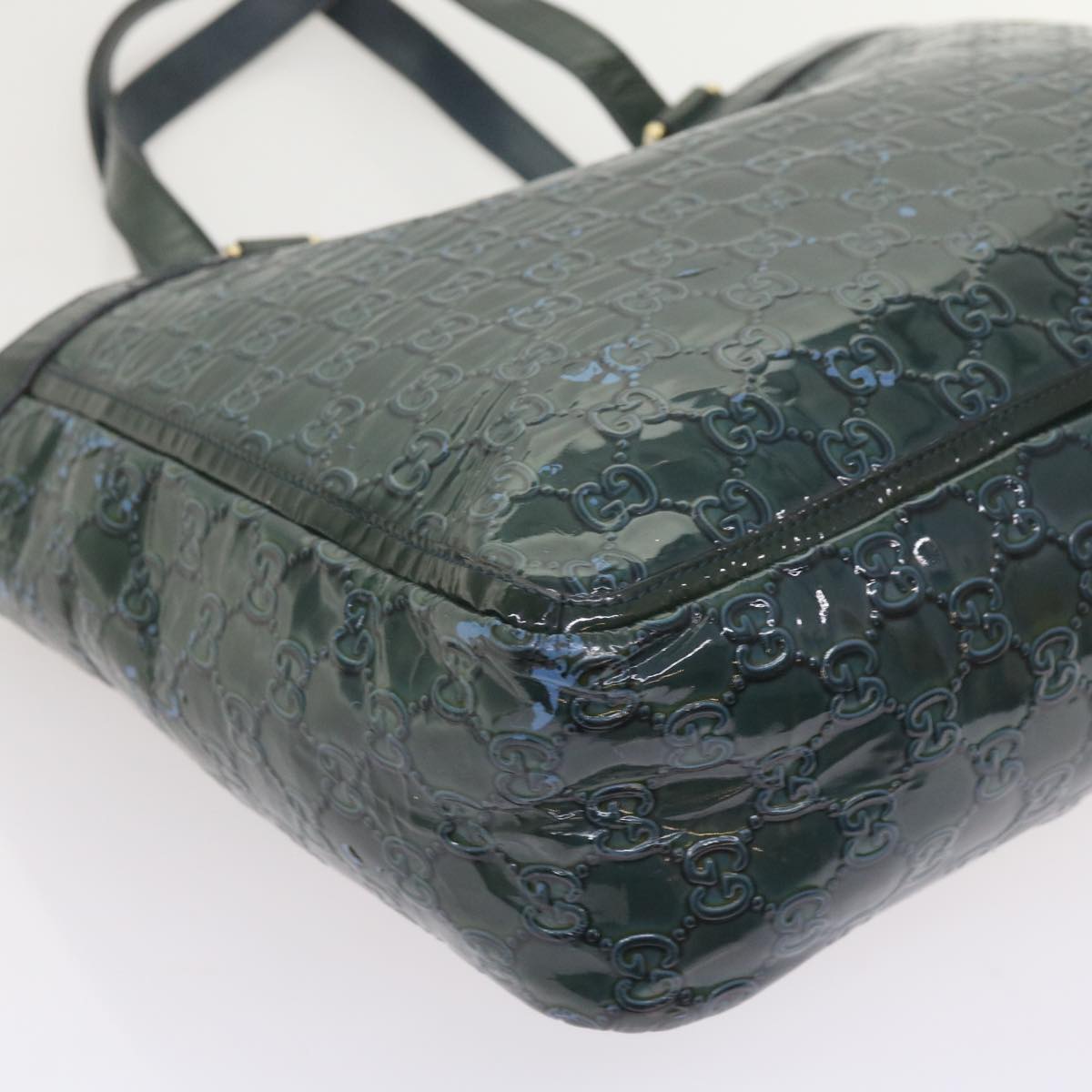 GUCCI GG Canvas Tote Bag Green 146247 59965