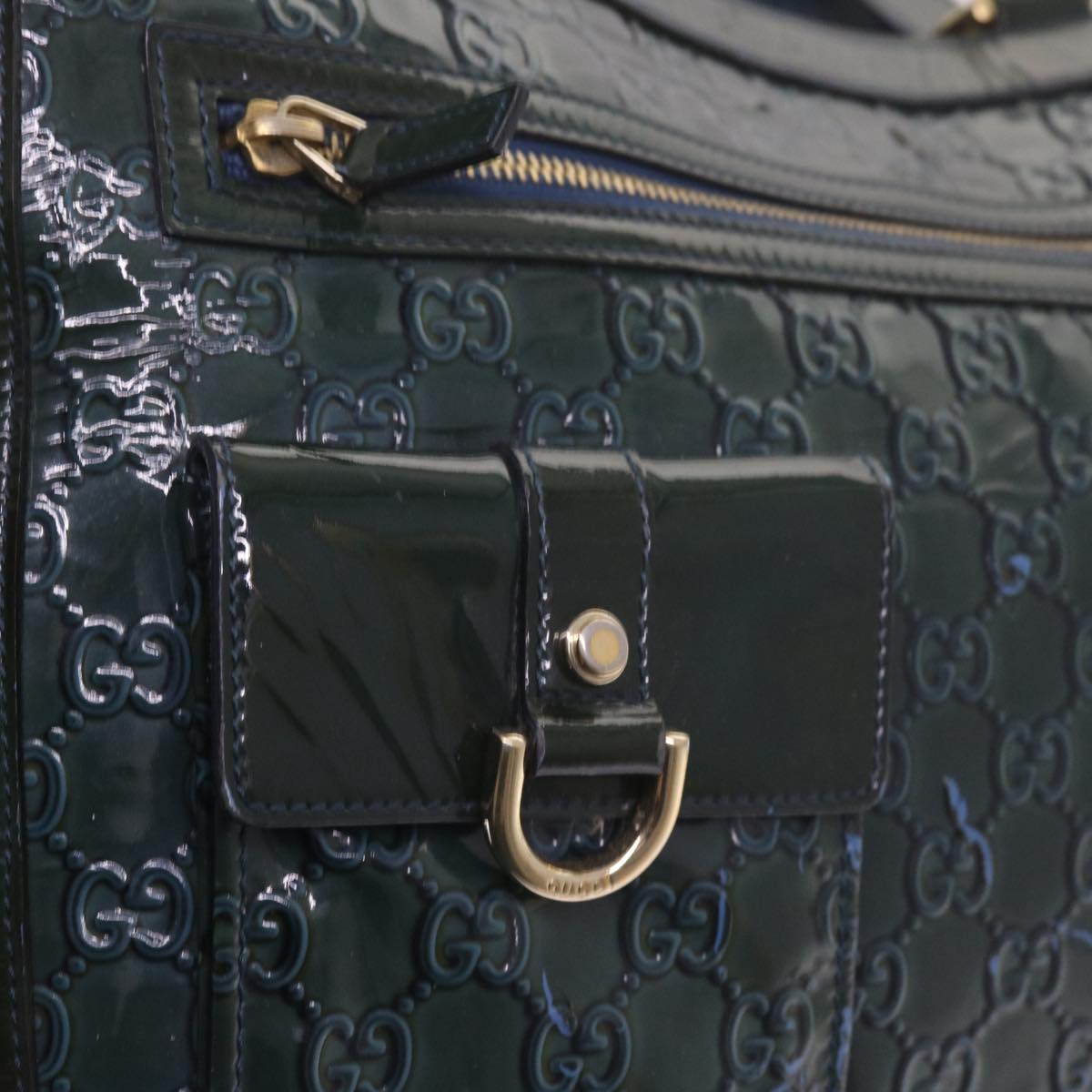 GUCCI GG Canvas Tote Bag Green 146247 59965
