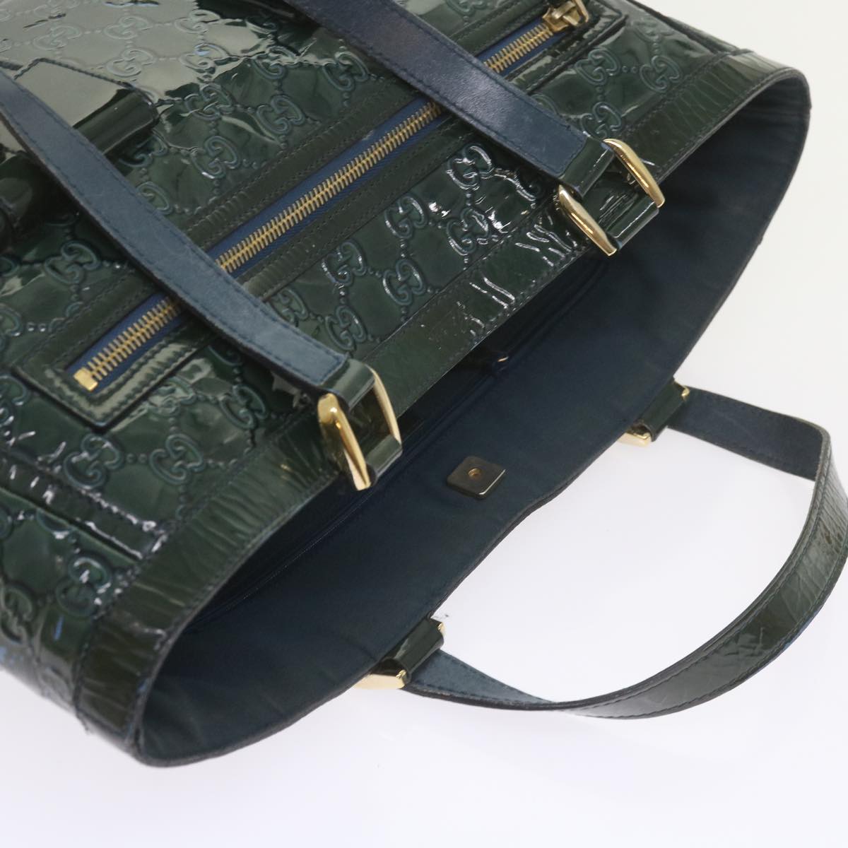 GUCCI GG Canvas Tote Bag Green 146247 59965