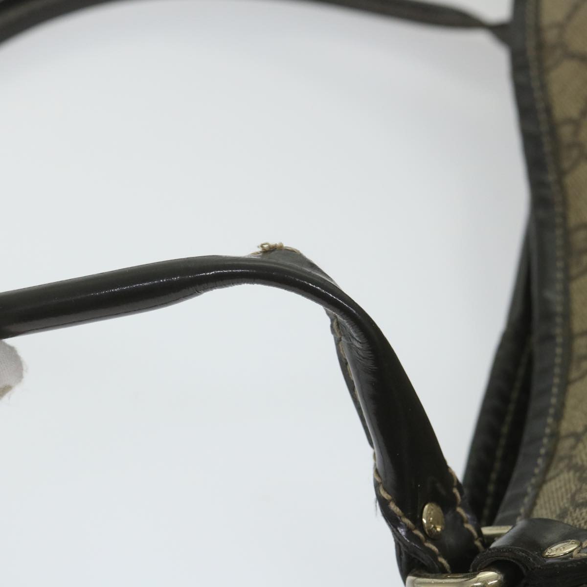 GUCCI GG Supreme Tote Bag PVC Leather Beige 197953 59966