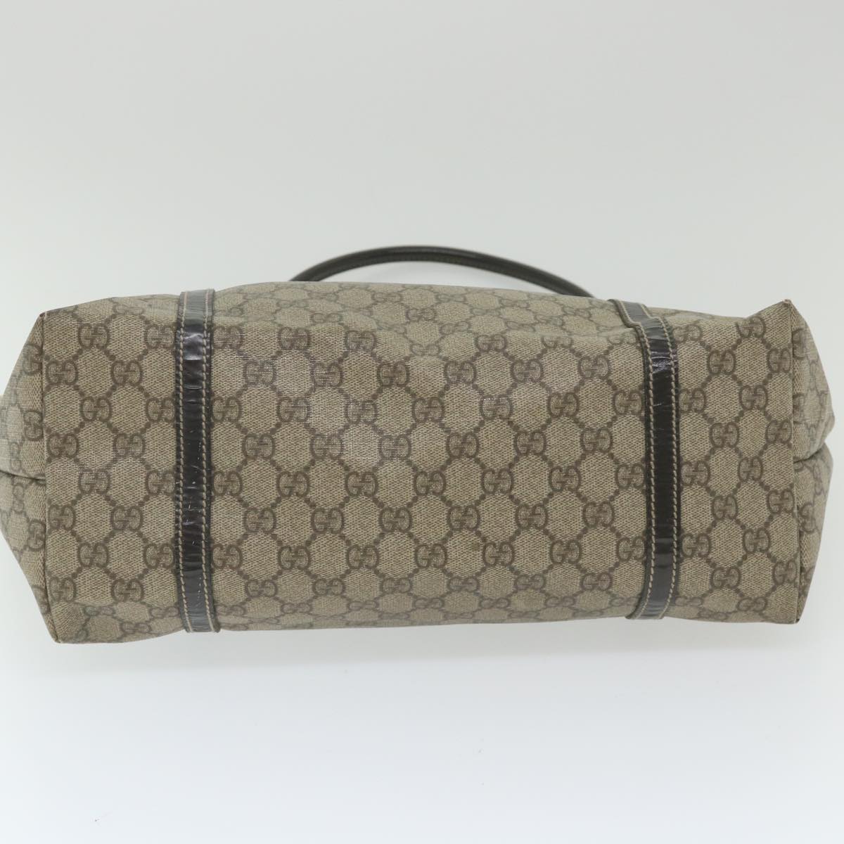 GUCCI GG Supreme Tote Bag PVC Leather Beige 197953 59966