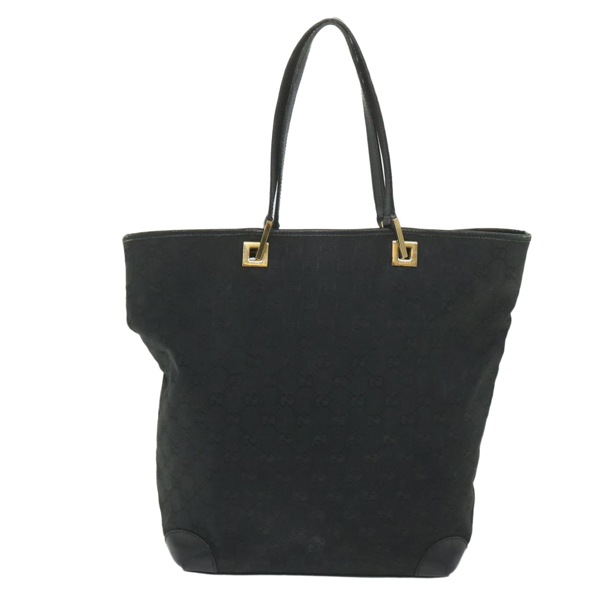 GUCCI GG Canvas Tote Bag Black 002 1098 2404 59972
