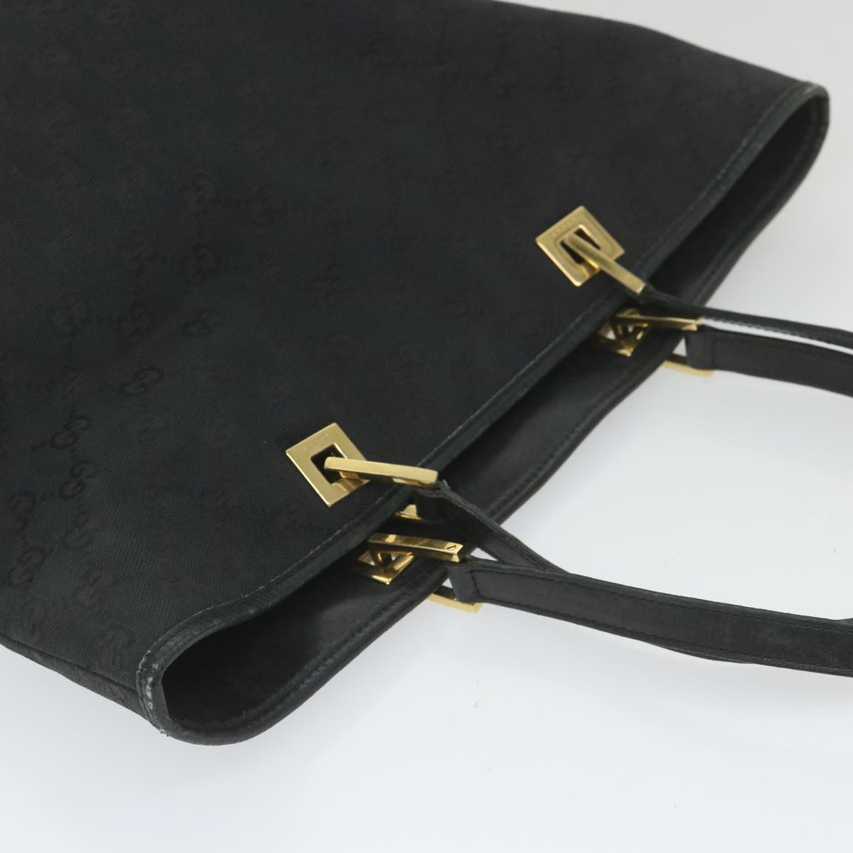 GUCCI GG Canvas Tote Bag Black 002 1098 2404 59972