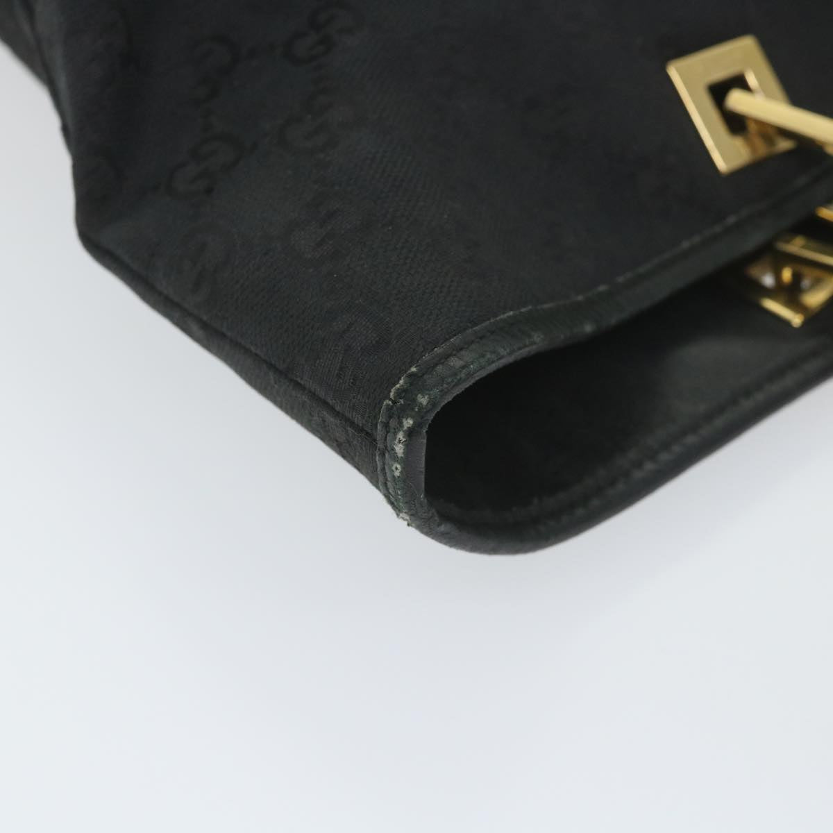 GUCCI GG Canvas Tote Bag Black 002 1098 2404 59972