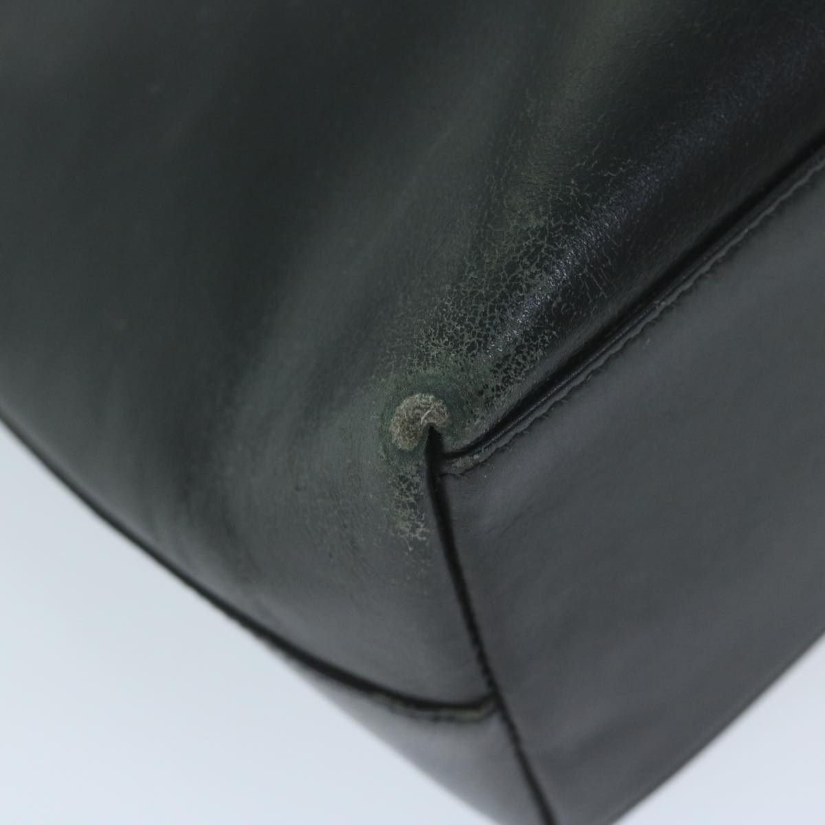 GUCCI Bamboo Shoulder Bag Leather Black 001 2058 3007 59974