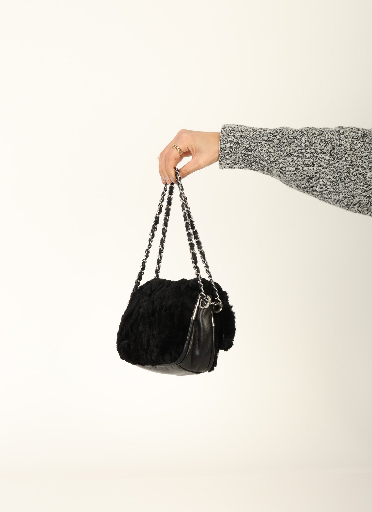 Chanel 2006 Fur Medium Flap