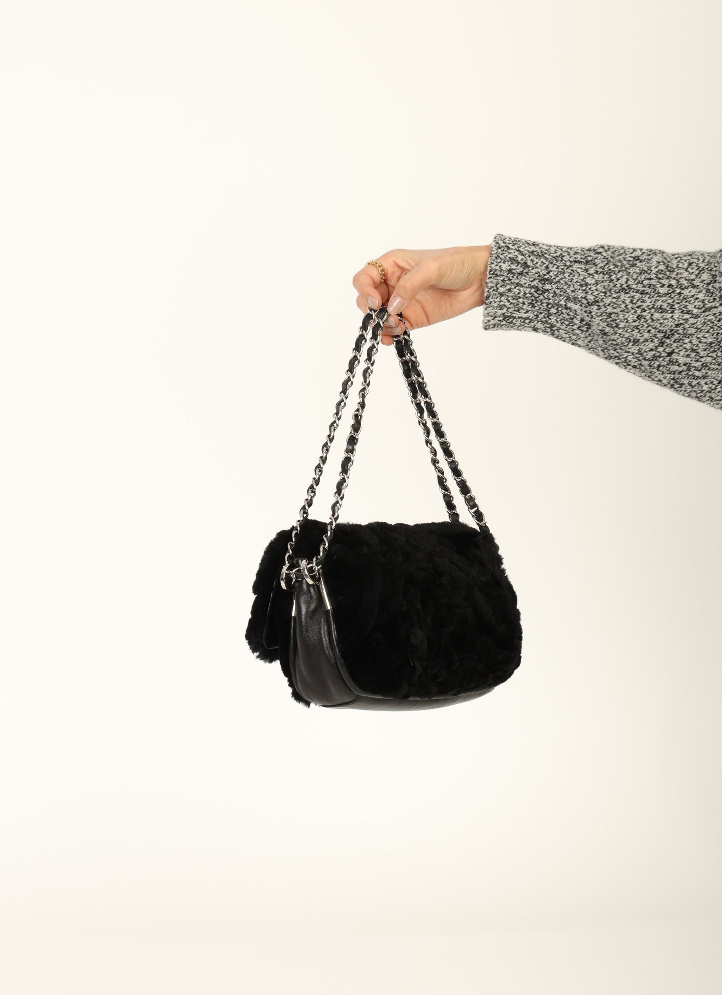 Chanel 2006 Fur Medium Flap
