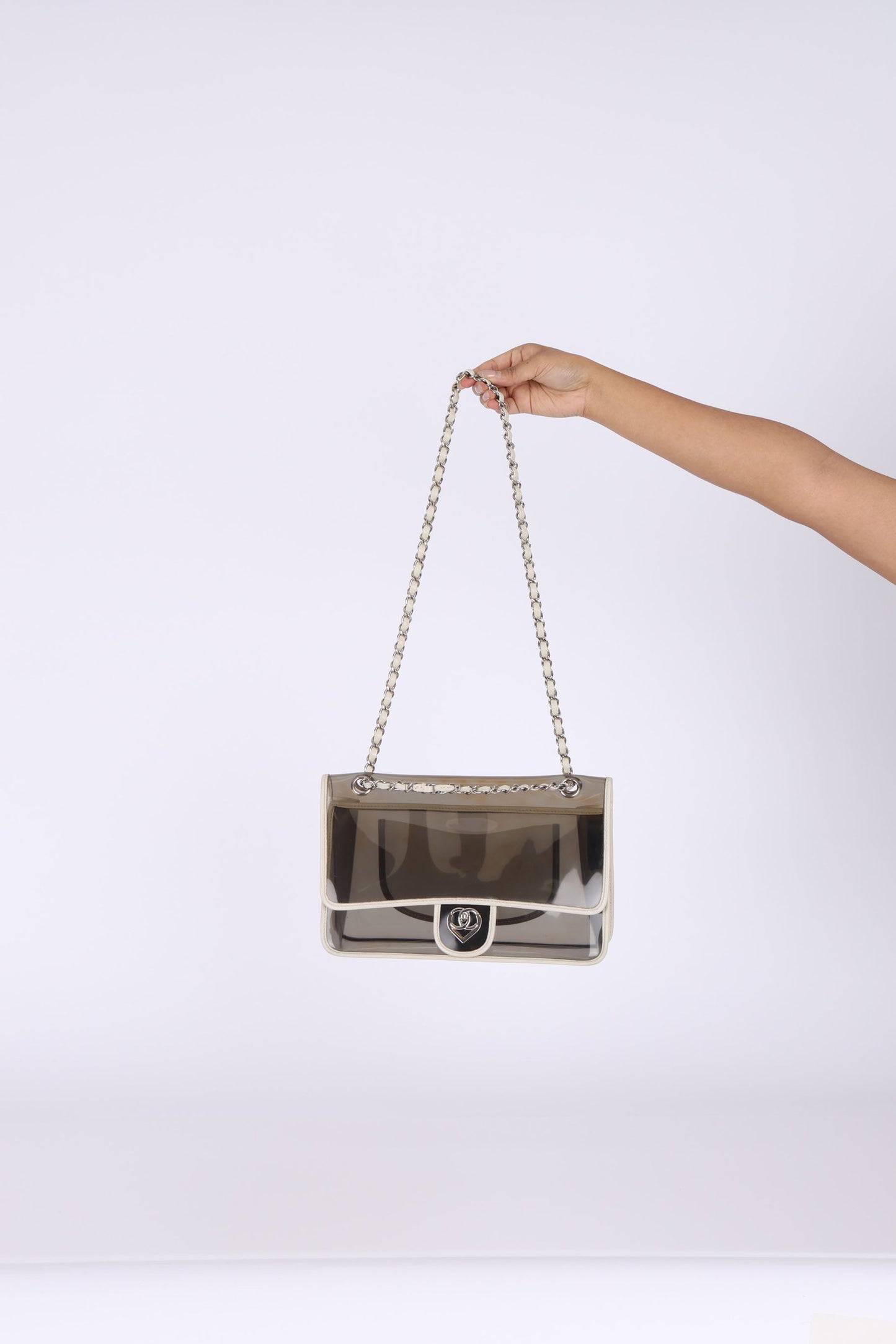 Chanel 2007 Transparent Heart Classic Flap