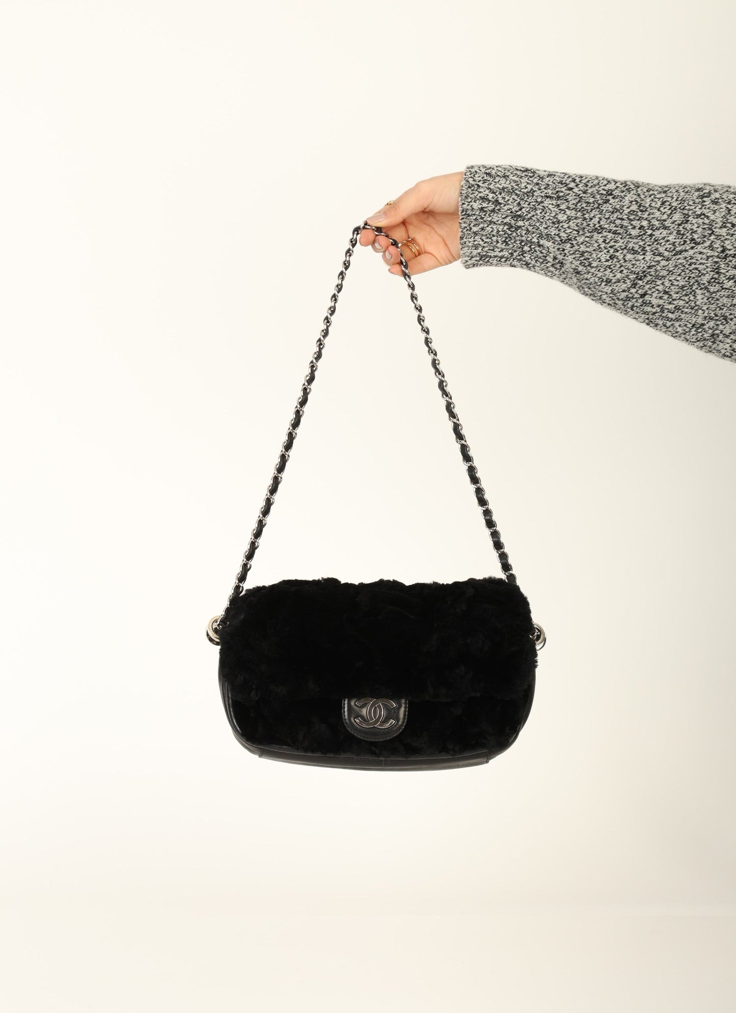Chanel 2006 Fur Medium Flap