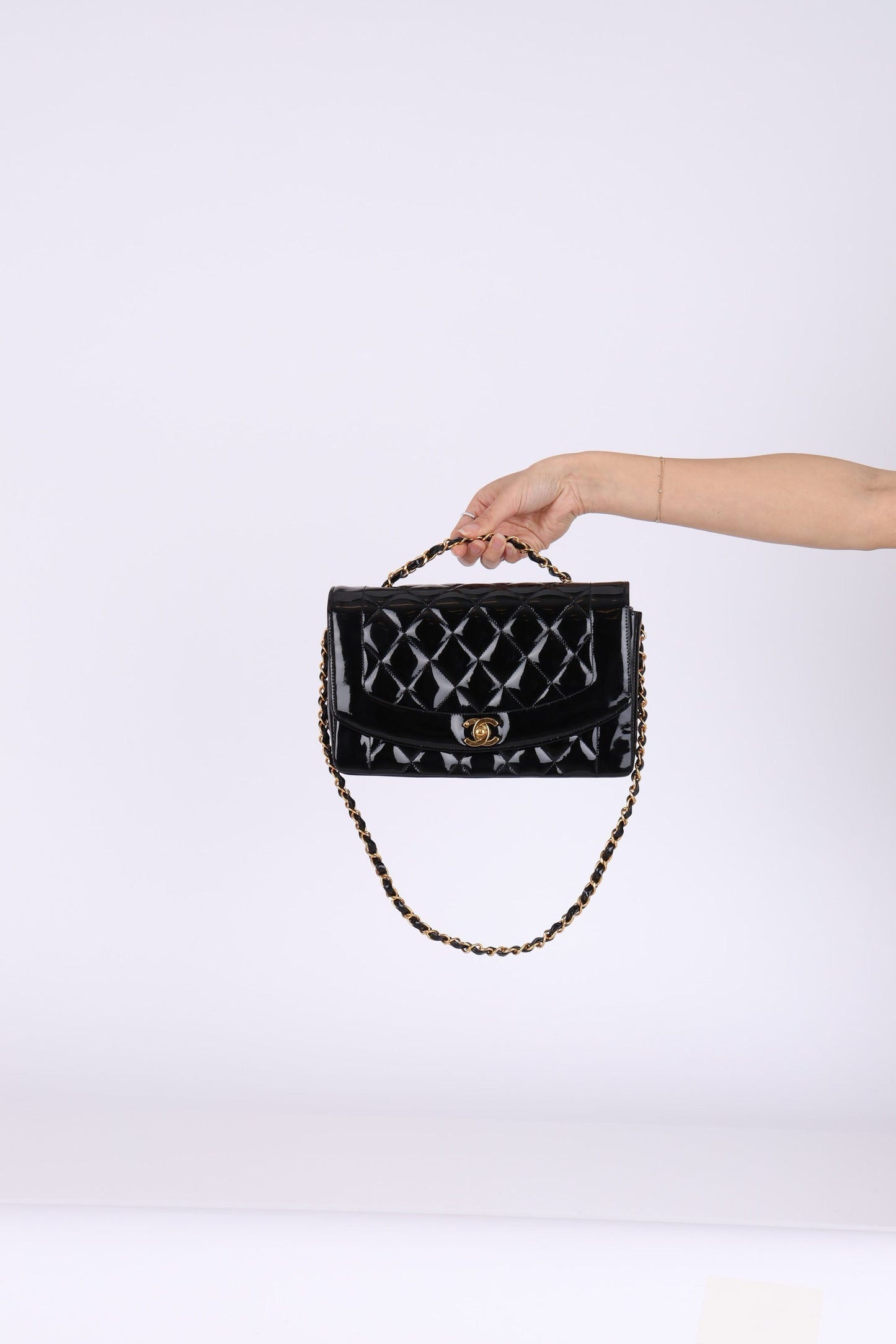 Chanel Patent Medium Diana