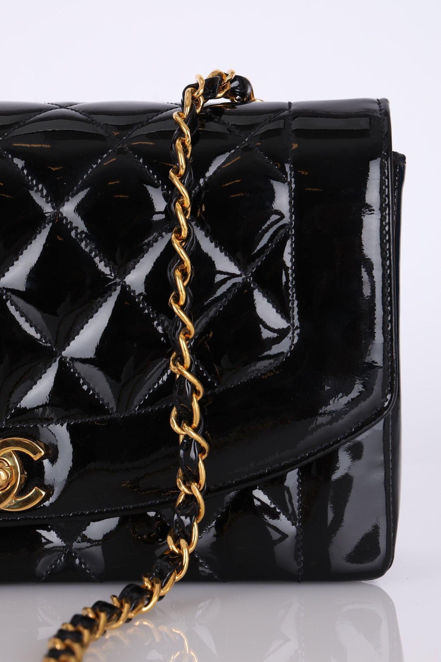Chanel Patent Medium Diana