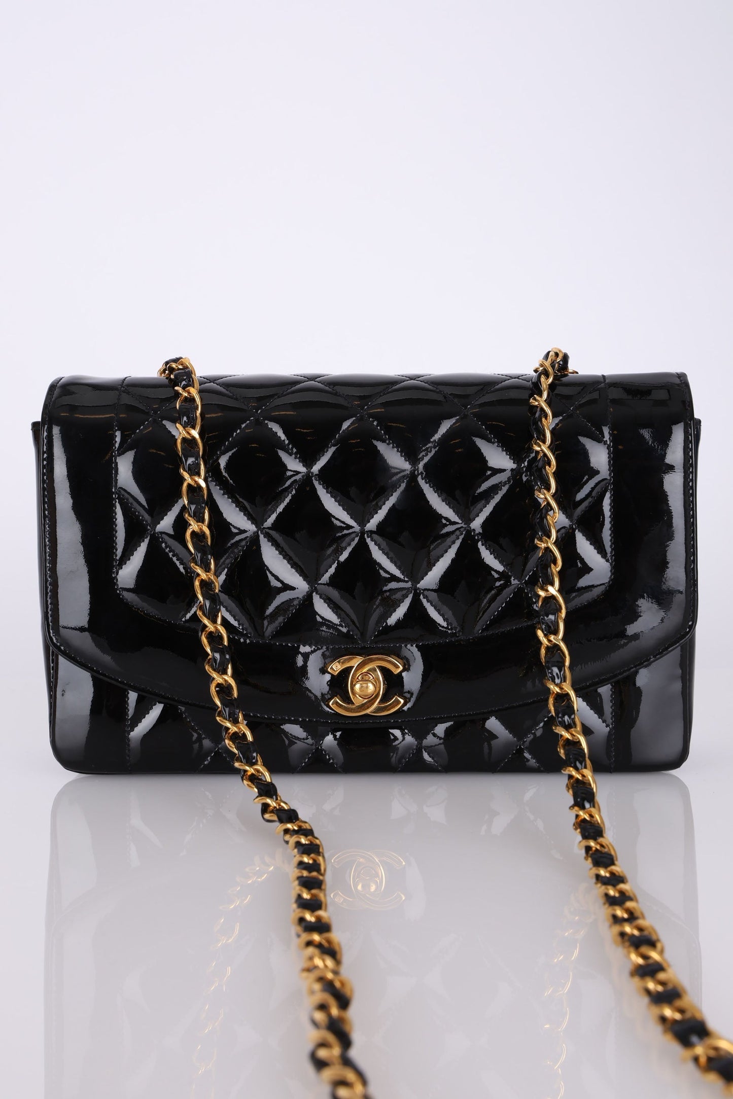 Chanel Patent Medium Diana