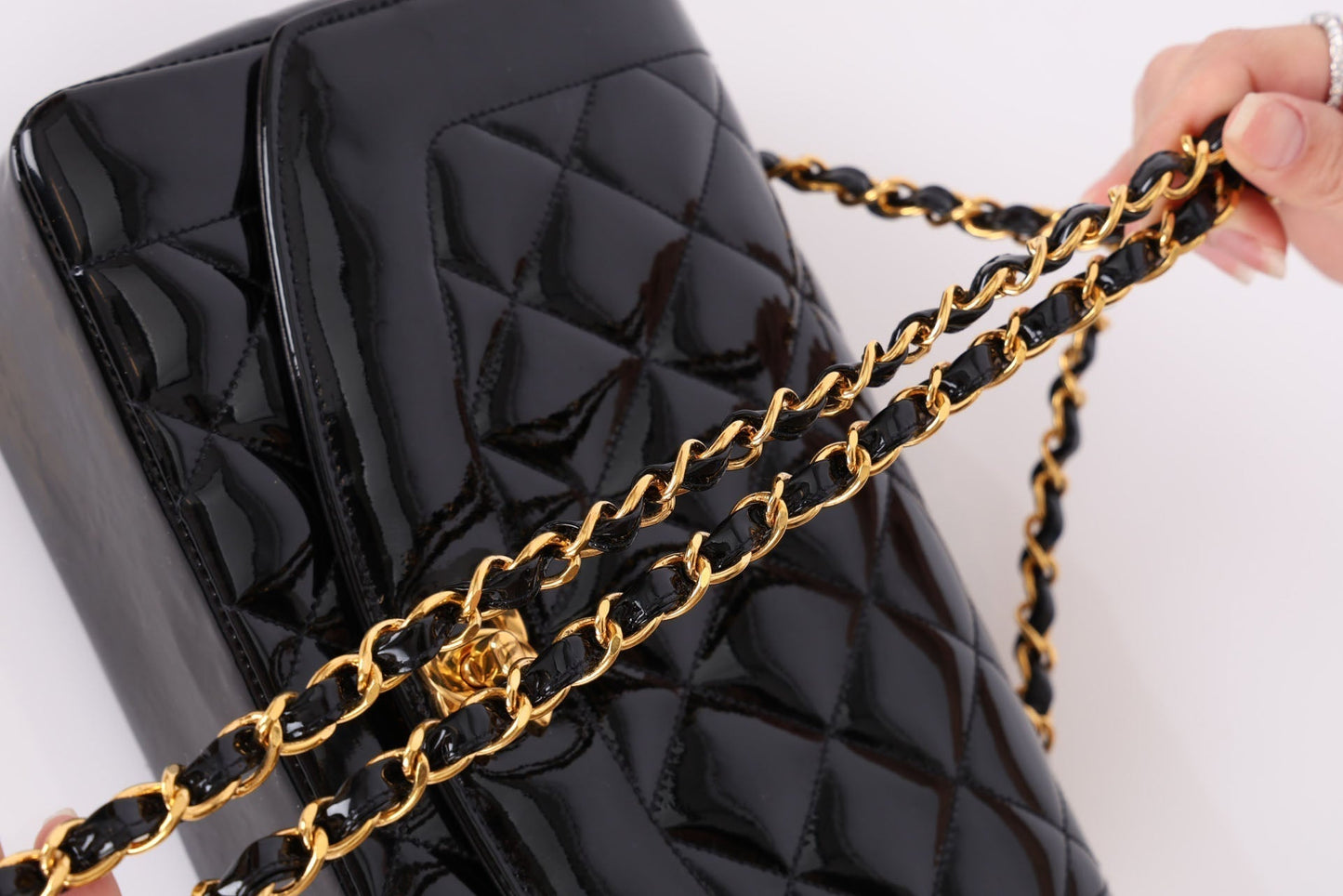 Chanel Patent Medium Diana