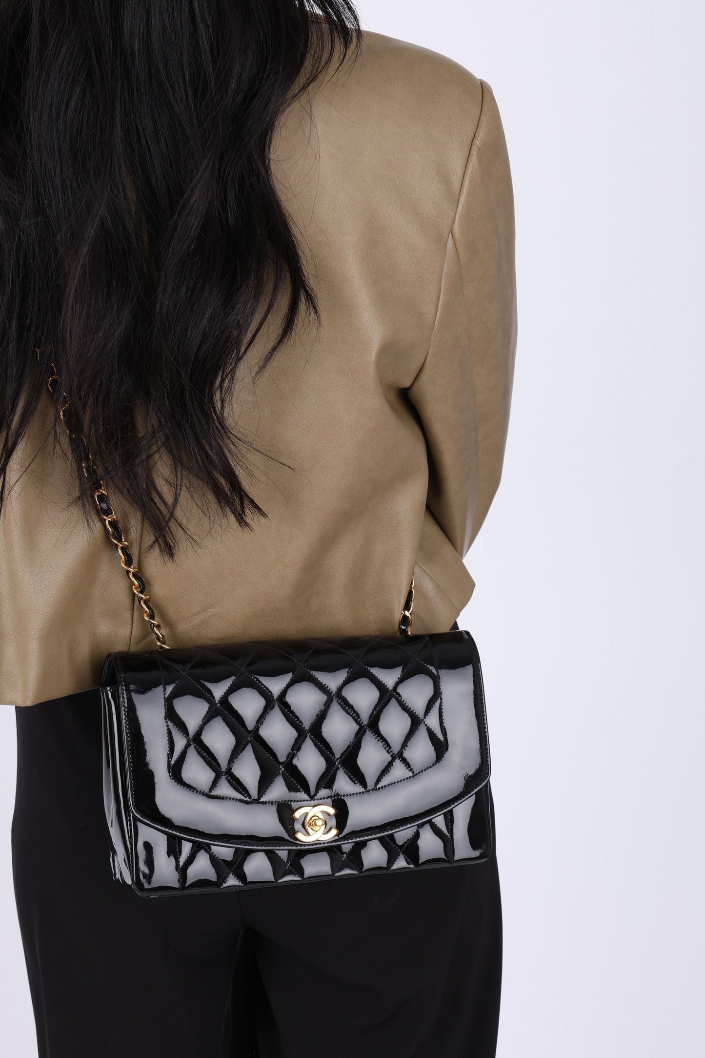 Chanel Patent Medium Diana