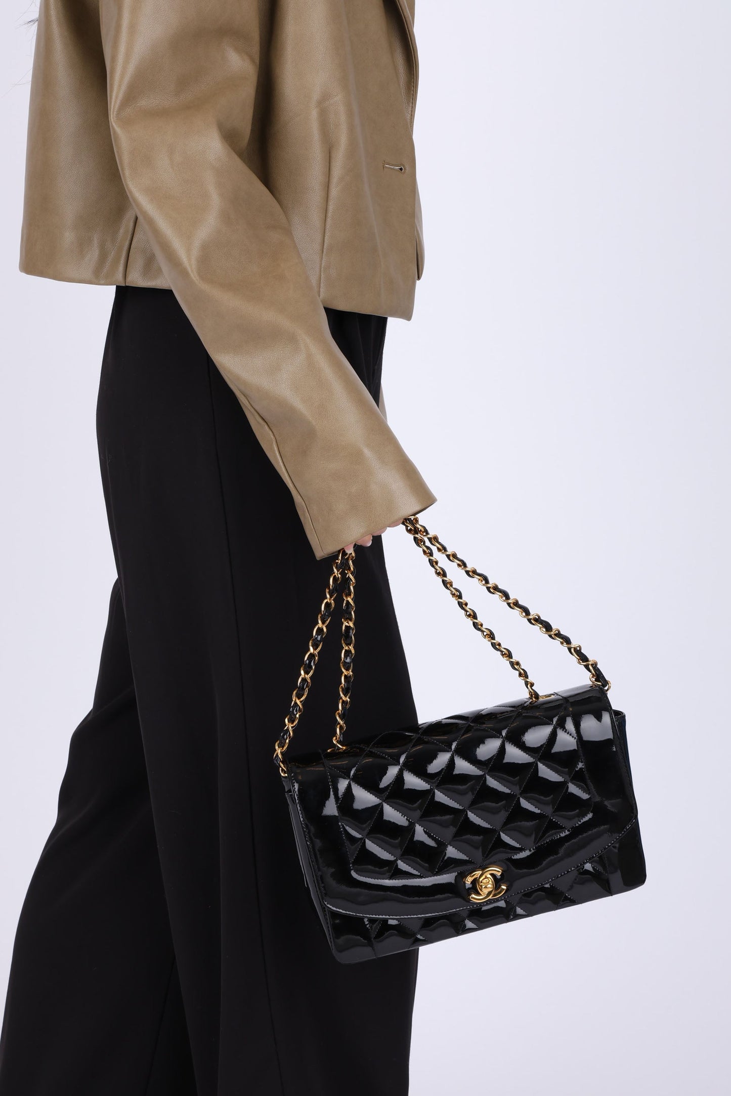 Chanel Patent Medium Diana