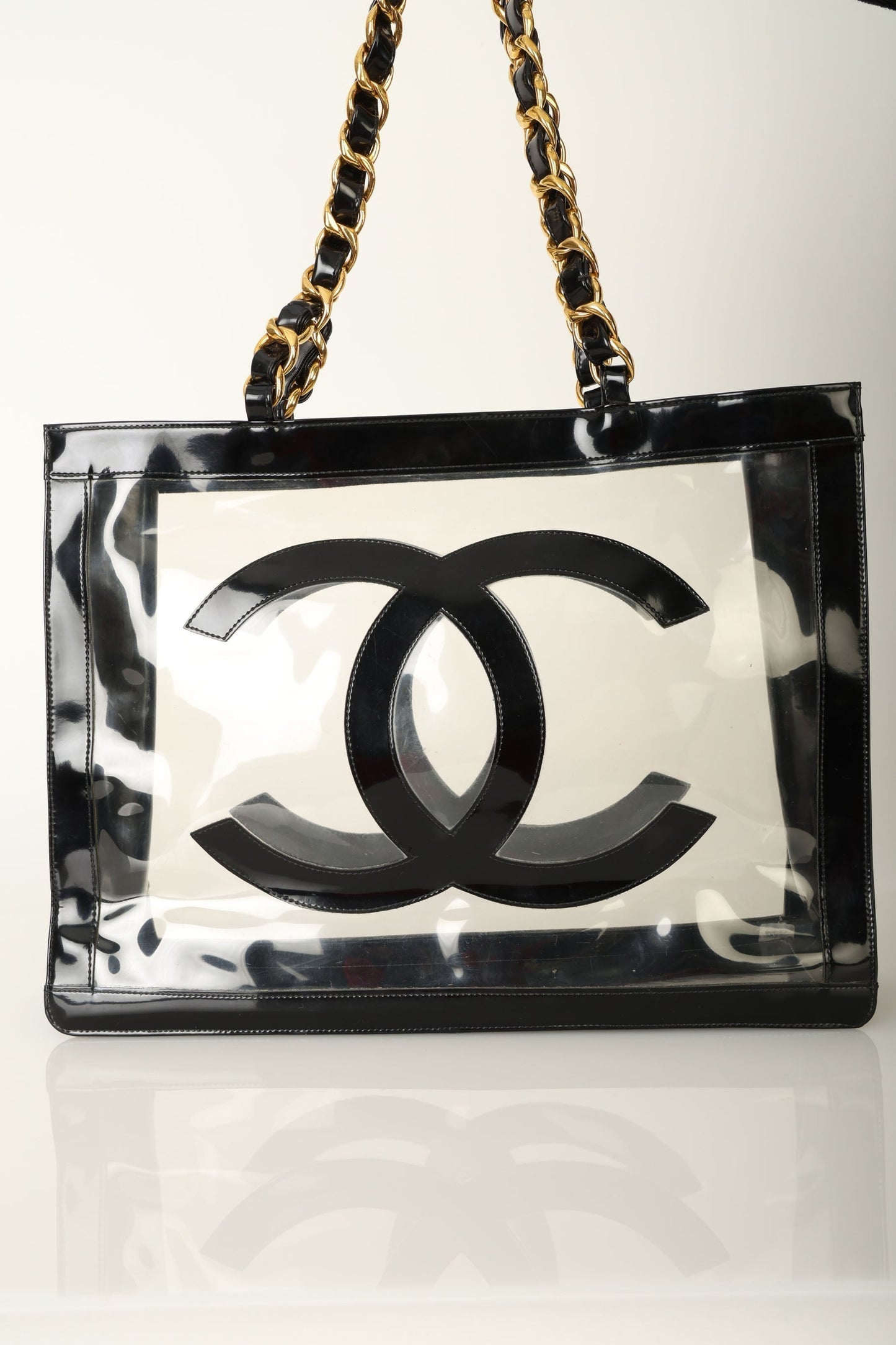 Chanel 1994 Transparent Chunky Chain Tote