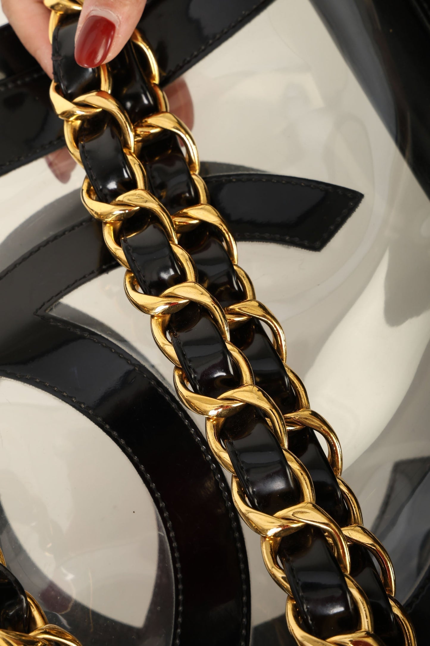 Chanel 1994 Transparent Chunky Chain Tote