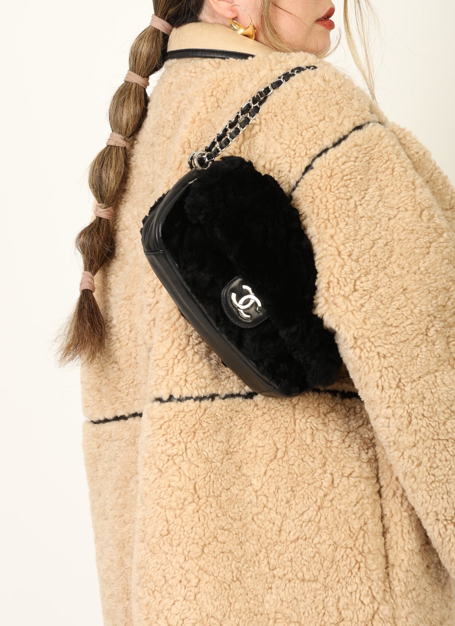 Chanel 2006 Fur Medium Flap